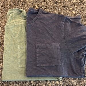 J. Crew Blue Pocket T-Shirt
